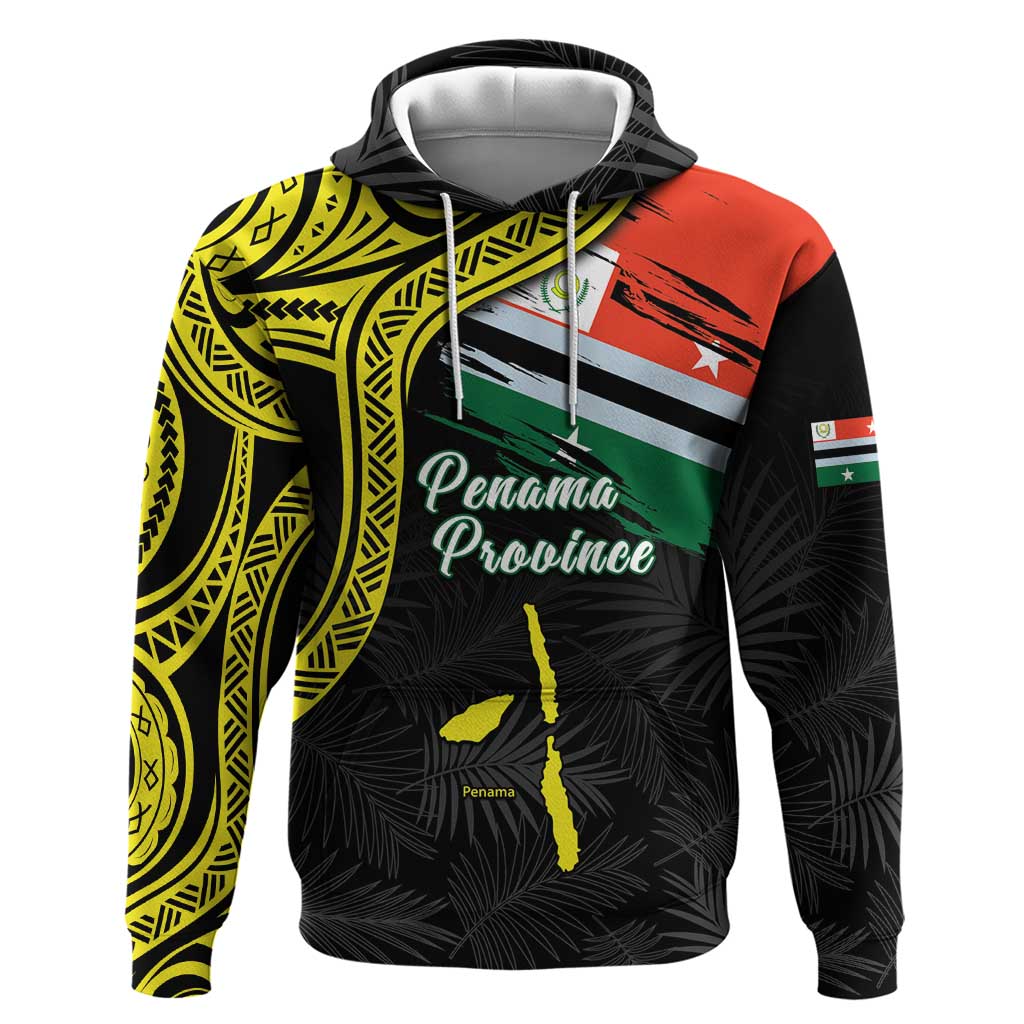 Personalised Vanuatu Penama Day Zip Hoodie Grunge Flag Style LT05 Pullover Hoodie Black - Polynesian Pride