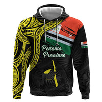 Personalised Vanuatu Penama Day Zip Hoodie Grunge Flag Style LT05 Pullover Hoodie Black - Polynesian Pride