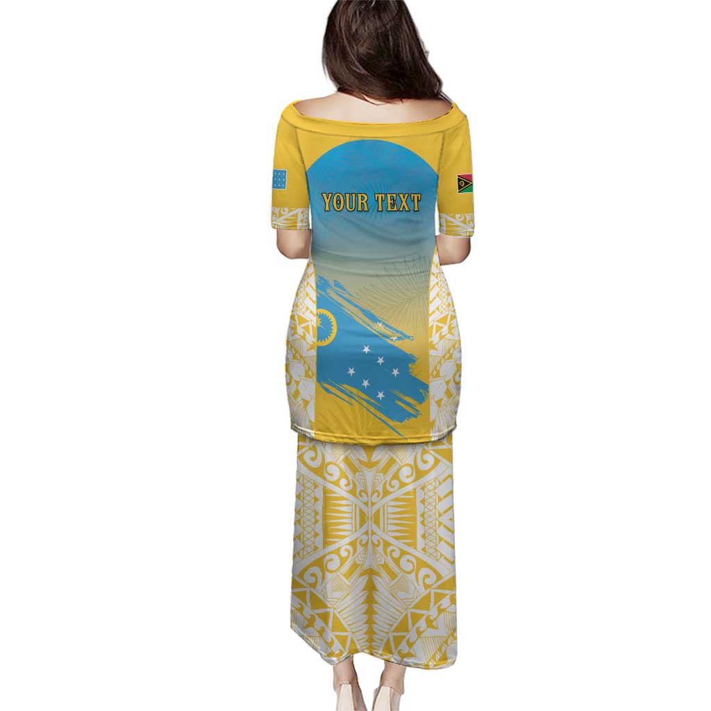 Personalised Vanuatu Sanma Day Family Matching Puletasi and Hawaiian Shirt Special Style LT05 - Polynesian Pride