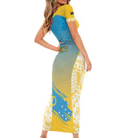 Personalised Vanuatu Sanma Day Family Matching Short Sleeve Bodycon Dress and Hawaiian Shirt Special Style LT05 - Polynesian Pride