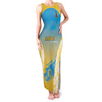 Personalised Vanuatu Sanma Day Family Matching Tank Maxi Dress and Hawaiian Shirt Special Style LT05 Mom's Dress Yellow - Polynesian Pride