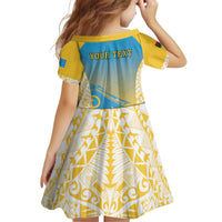Personalised Vanuatu Sanma Day Kid Short Sleeve Dress Special Style - Polynesian Pride