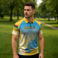 Personalised Vanuatu Sanma Day Zipper Polo Shirt Special Style LT05 - Polynesian Pride
