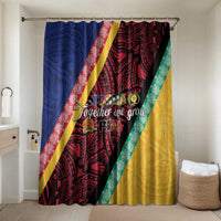 Love Torba PNG Day Bathroom Set Together We Grow LT05 Shower Curtain Only Colorful - Polynesian Pride