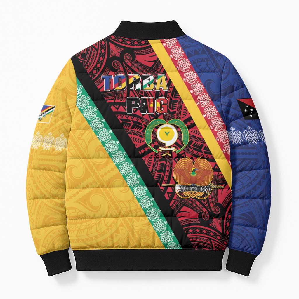 Love Torba PNG Day Bomber Puffer Jacket Together We Grow LT05 - Polynesian Pride