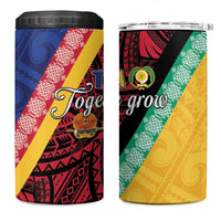 Love Torba PNG Day 4 in 1 Can Cooler Tumbler Together We Grow LT05 One Size: 16 oz Colorful - Polynesian Pride