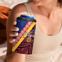 Love Torba PNG Day 4 in 1 Can Cooler Tumbler Together We Grow LT05 - Polynesian Pride