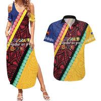 Love Torba PNG Day Couples Matching Summer Maxi Dress and Hawaiian Shirt Together We Grow LT05 Colorful - Polynesian Pride