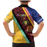 Love Torba PNG Day Family Matching Mermaid Dress and Hawaiian Shirt Together We Grow LT05 - Polynesian Pride
