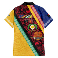 Love Torba PNG Day Family Matching Off The Shoulder Long Sleeve Dress and Hawaiian Shirt Together We Grow LT05 - Polynesian Pride