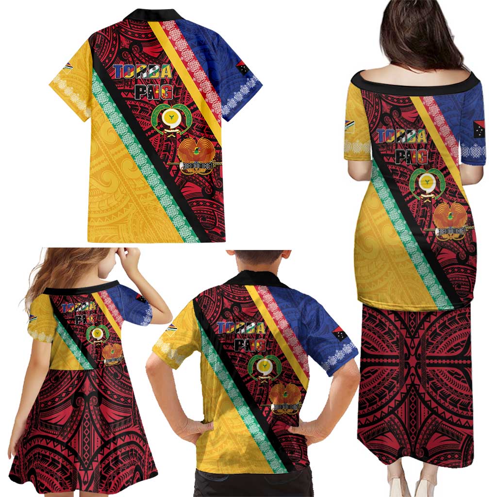 Love Torba PNG Day Family Matching Puletasi and Hawaiian Shirt Together We Grow LT05 - Polynesian Pride