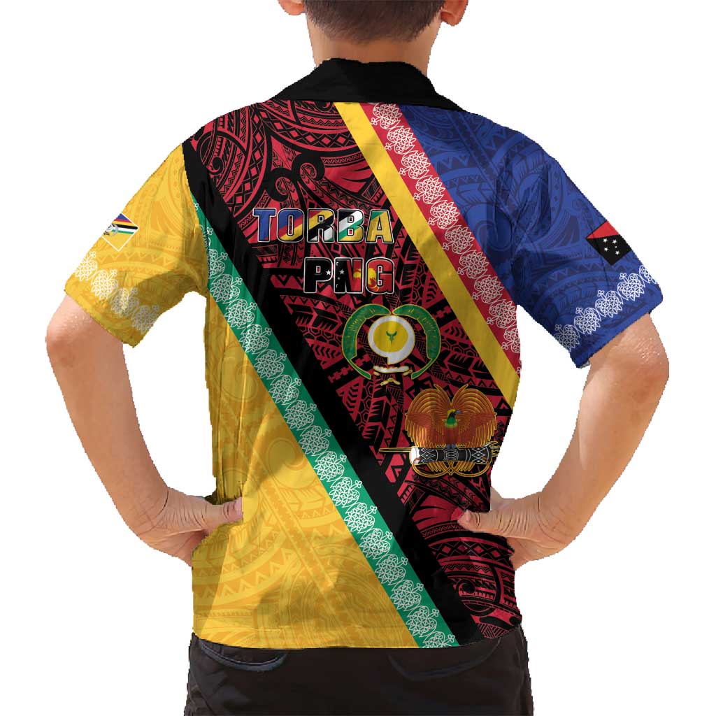 Love Torba PNG Day Family Matching Summer Maxi Dress and Hawaiian Shirt Together We Grow LT05 - Polynesian Pride