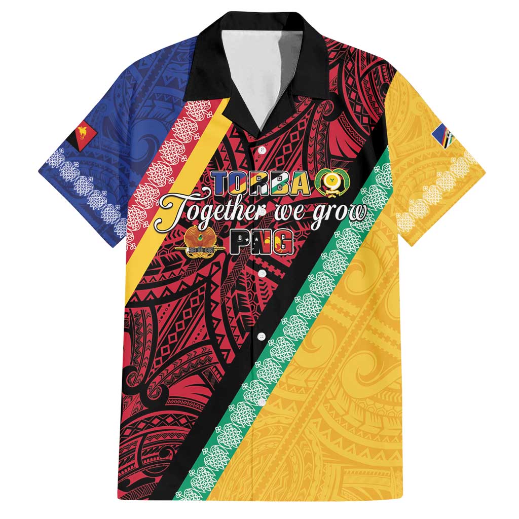 Love Torba PNG Day Family Matching Summer Maxi Dress and Hawaiian Shirt Together We Grow LT05 Dad's Shirt - Short Sleeve Colorful - Polynesian Pride