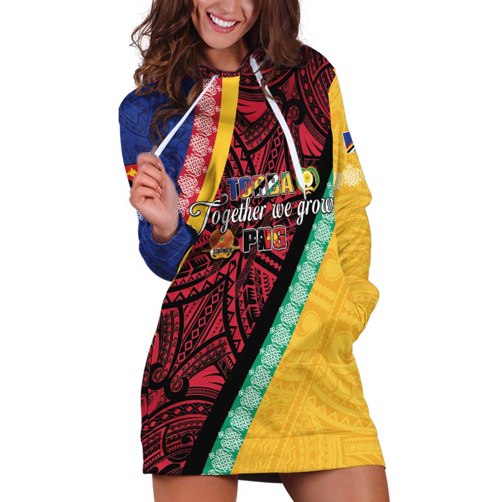 Love Torba PNG Day Hoodie Dress Together We Grow LT05 Colorful - Polynesian Pride