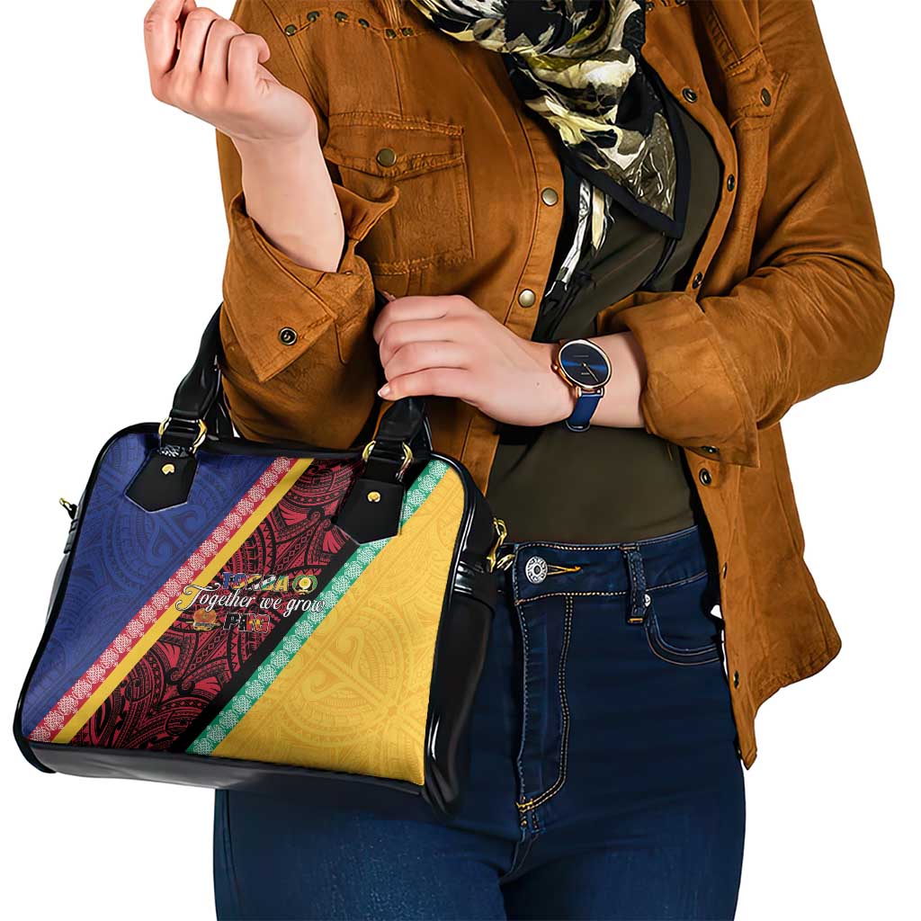 Love Torba PNG Day Shoulder Handbag Together We Grow - Polynesian Pride