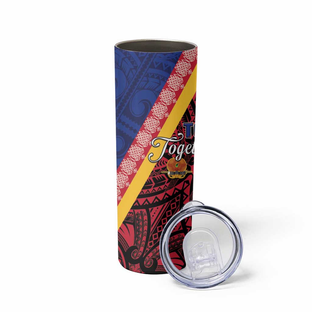 Love Torba PNG Day Skinny Tumbler Together We Grow LT05 - Polynesian Pride