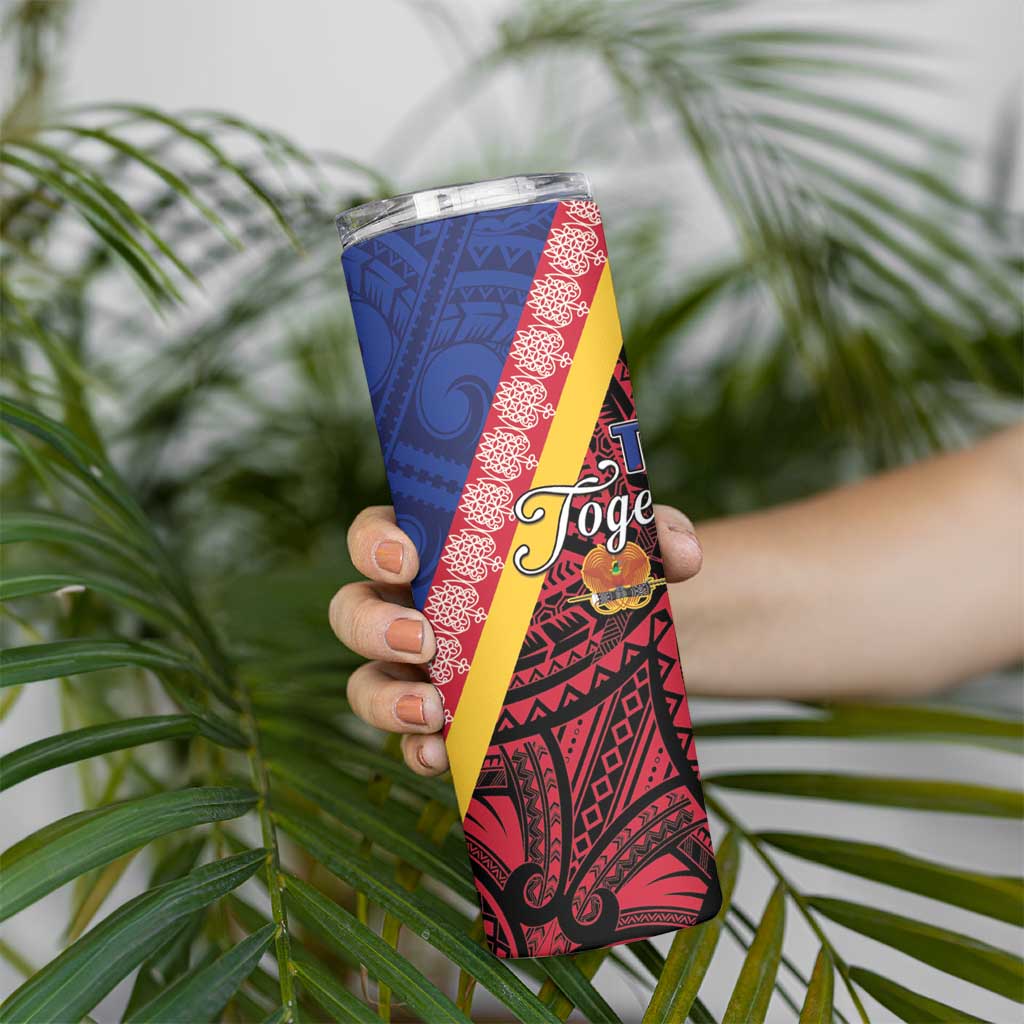Love Torba PNG Day Skinny Tumbler Together We Grow LT05 - Polynesian Pride