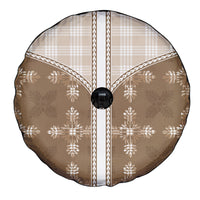 Beige Hawaii Paniolo Quilt Motif Spare Tire Cover LT05 - Polynesian Pride