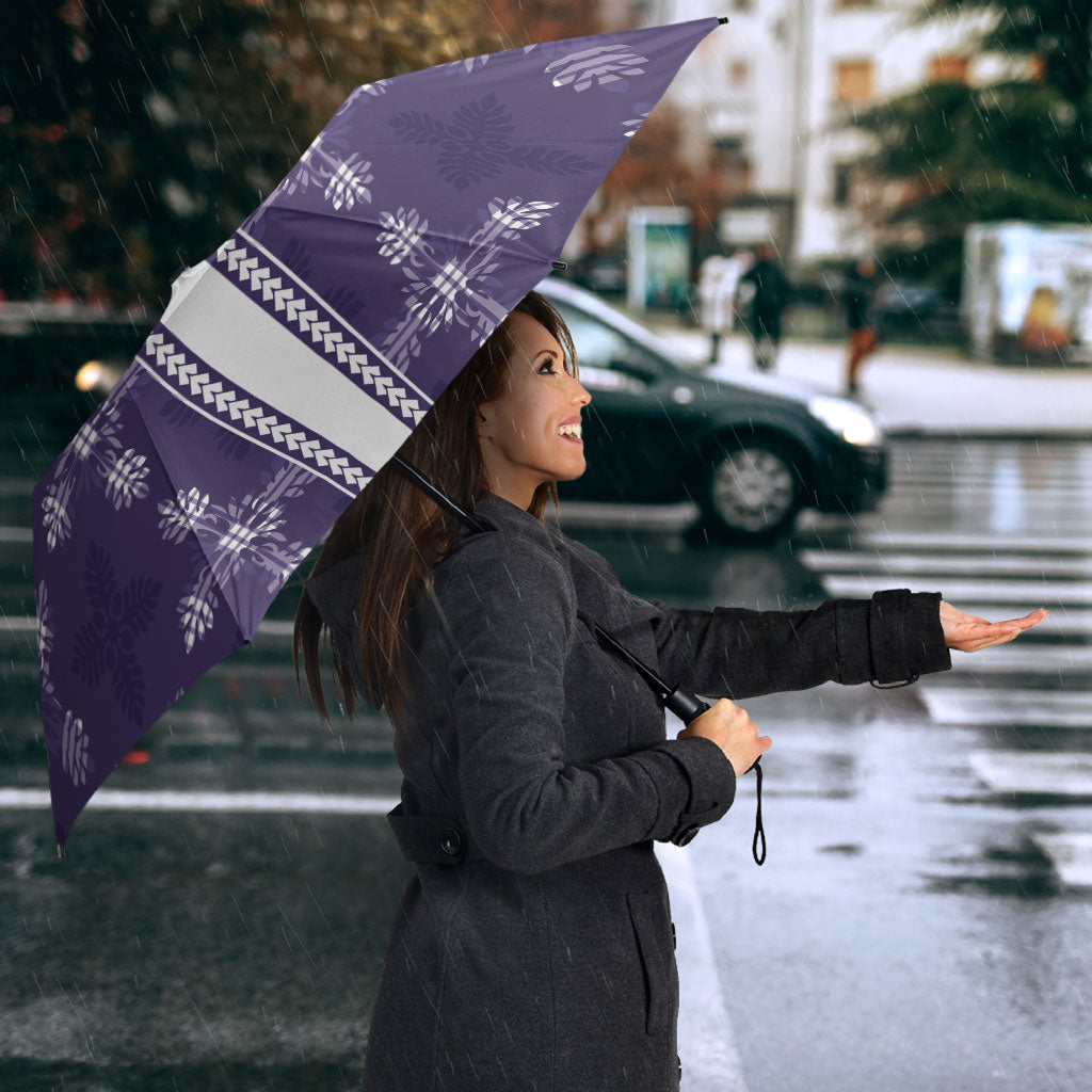 Purple Hawaii Paniolo Quilt Motif Umbrella LT05 - Polynesian Pride