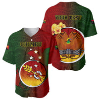 Personalized Papua New Guinea Chimbu Province Baseball Jersey Mix Coat Of Arms Polynesian Pattern LT05 - Polynesian Pride