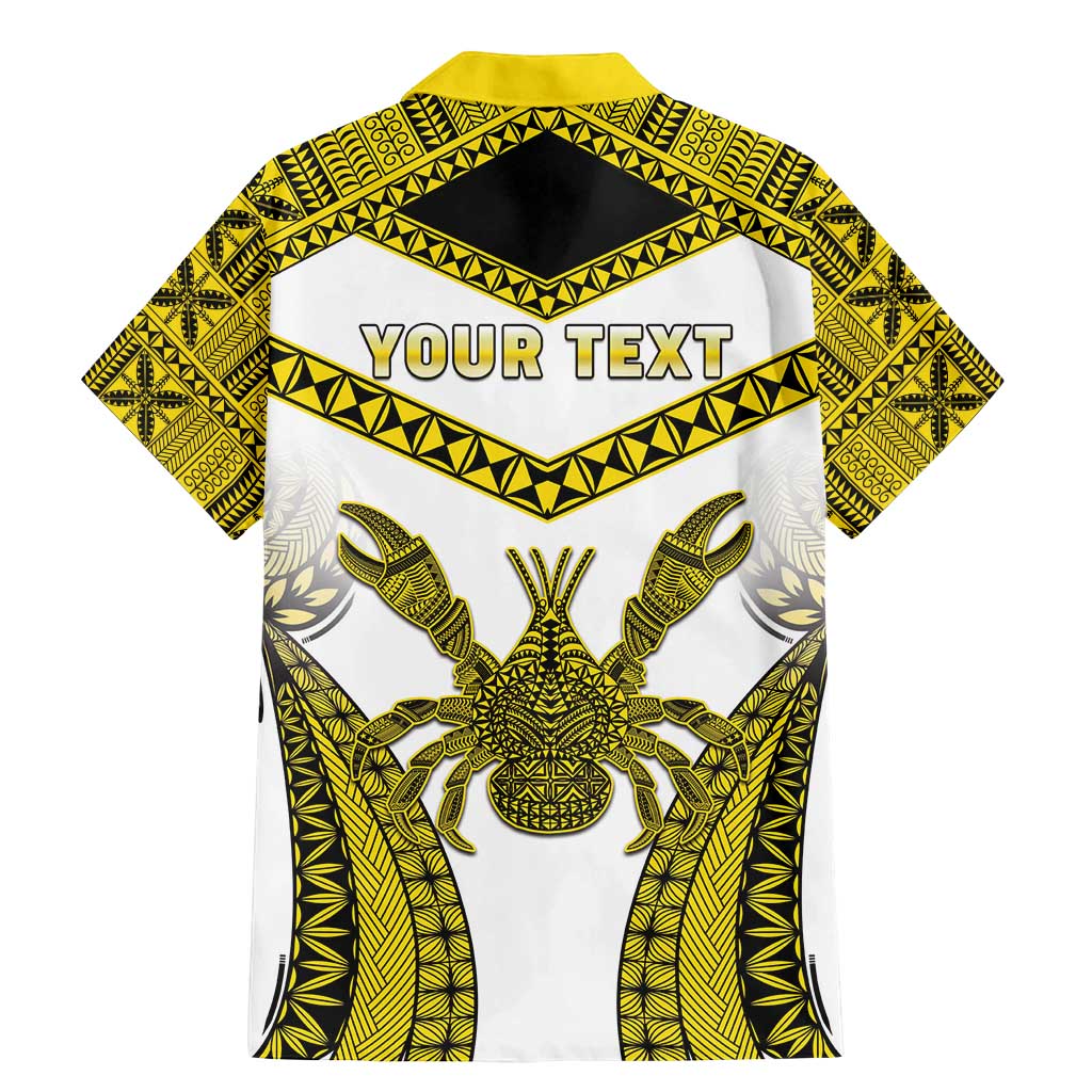Personalised Niue The Rock Of Polynesia Family Matching Mermaid Dress and Hawaiian Shirt Peniamina Gospel Day Yellow Version LT05 - Polynesian Pride