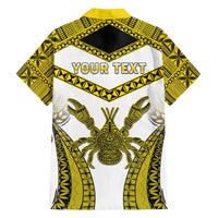 Personalised Niue The Rock Of Polynesia Family Matching Puletasi and Hawaiian Shirt Peniamina Gospel Day Yellow Version LT05 - Polynesian Pride