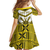 Personalised Niue The Rock Of Polynesia Family Matching Tank Maxi Dress and Hawaiian Shirt Peniamina Gospel Day Yellow Version LT05 - Polynesian Pride