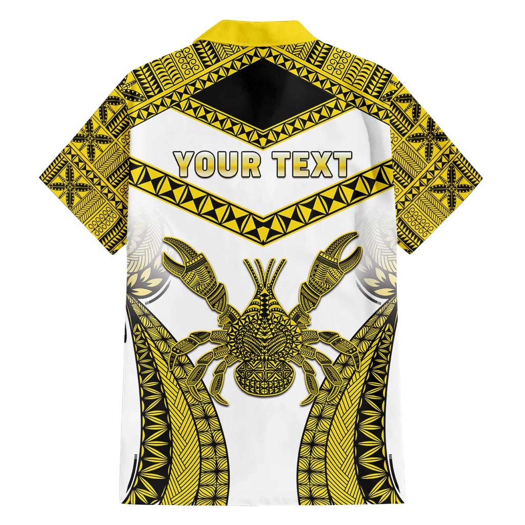 Personalised Niue The Rock Of Polynesia Family Matching Tank Maxi Dress and Hawaiian Shirt Peniamina Gospel Day Yellow Version LT05 - Polynesian Pride