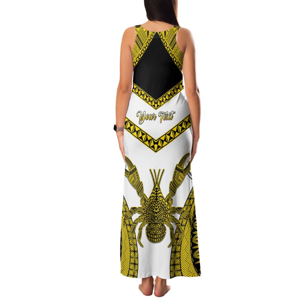 Personalised Niue The Rock Of Polynesia Family Matching Tank Maxi Dress and Hawaiian Shirt Peniamina Gospel Day Yellow Version LT05 - Polynesian Pride