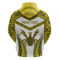 Personalised Niue The Rock Of Polynesia Hoodie Peniamina Gospel Day Yellow Version LT05 - Polynesian Pride