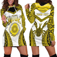 Personalised Niue The Rock Of Polynesia Hoodie Dress Peniamina Gospel Day Yellow Version LT05 - Polynesian Pride