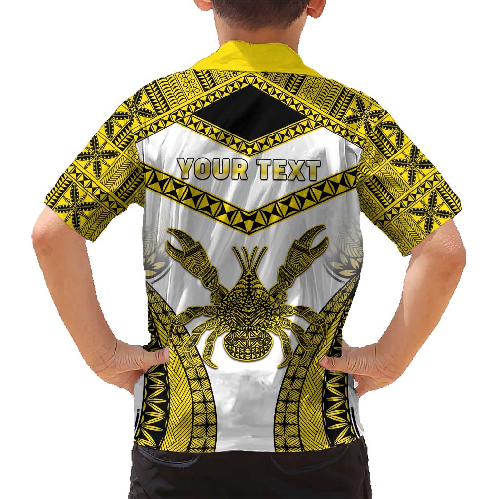 Personalised Niue The Rock Of Polynesia Kid Hawaiian Shirt Peniamina Gospel Day Yellow Version LT05 - Polynesian Pride