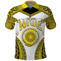 Personalised Niue The Rock Of Polynesia Polo Shirt Peniamina Gospel Day Yellow Version LT05 Yellow - Polynesian Pride