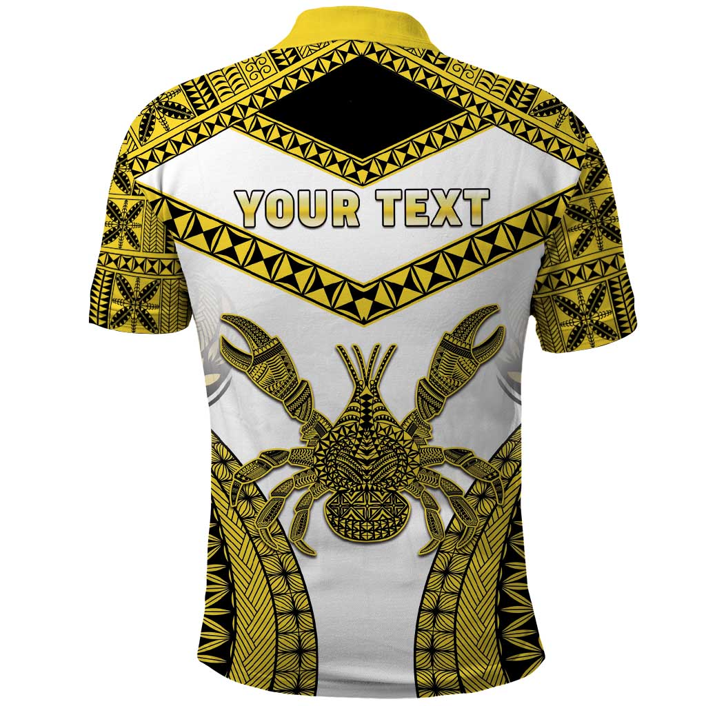 Personalised Niue The Rock Of Polynesia Polo Shirt Peniamina Gospel Day Yellow Version LT05 - Polynesian Pride