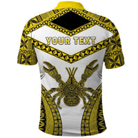 Personalised Niue The Rock Of Polynesia Polo Shirt Peniamina Gospel Day Yellow Version LT05 - Polynesian Pride