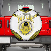 Niue The Rock Of Polynesia Spare Tire Cover Peniamina Gospel Day Yellow Version LT05 - Polynesian Pride
