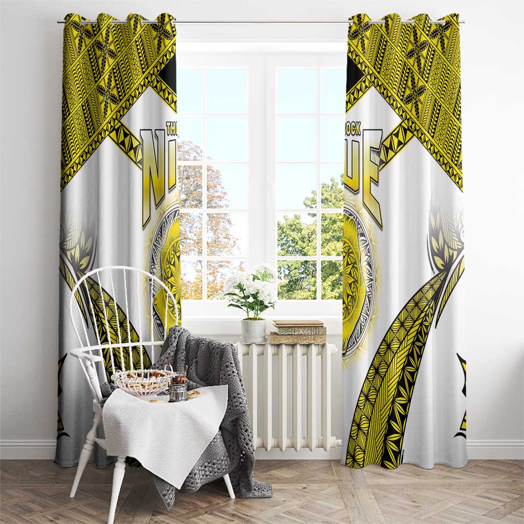 Niue The Rock Of Polynesia Window Curtain Peniamina Gospel Day Yellow Version
