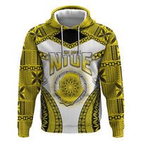 Personalised Niue The Rock Of Polynesia Zip Hoodie Peniamina Gospel Day Yellow Version LT05 Pullover Hoodie Yellow - Polynesian Pride