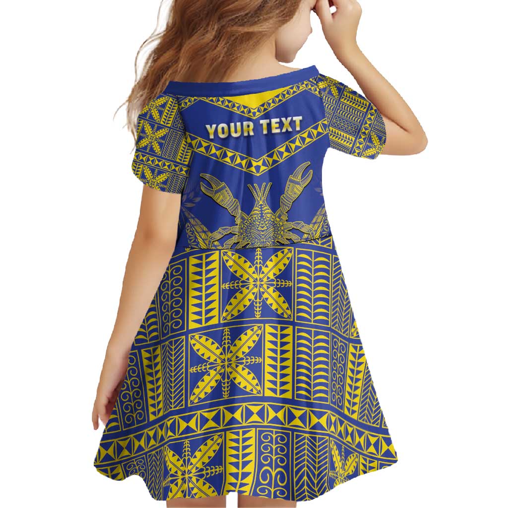 Personalised Niue The Rock Of Polynesia Family Matching Off Shoulder Maxi Dress and Hawaiian Shirt Peniamina Gospel Day Blue Version LT05 - Polynesian Pride