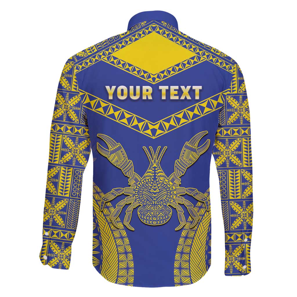 Personalised Niue The Rock Of Polynesia Family Matching Off Shoulder Maxi Dress and Hawaiian Shirt Peniamina Gospel Day Blue Version LT05 - Polynesian Pride