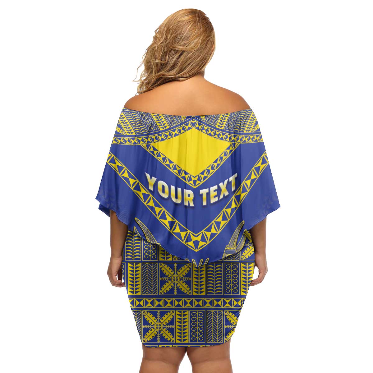 Personalised Niue The Rock Of Polynesia Family Matching Off Shoulder Short Dress and Hawaiian Shirt Peniamina Gospel Day Blue Version LT05 - Polynesian Pride