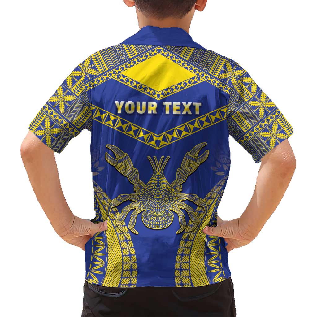 Personalised Niue The Rock Of Polynesia Family Matching Short Sleeve Bodycon Dress and Hawaiian Shirt Peniamina Gospel Day Blue Version LT05 - Polynesian Pride