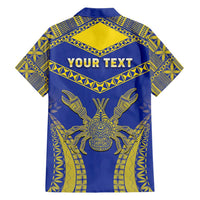 Personalised Niue The Rock Of Polynesia Family Matching Short Sleeve Bodycon Dress and Hawaiian Shirt Peniamina Gospel Day Blue Version LT05 - Polynesian Pride