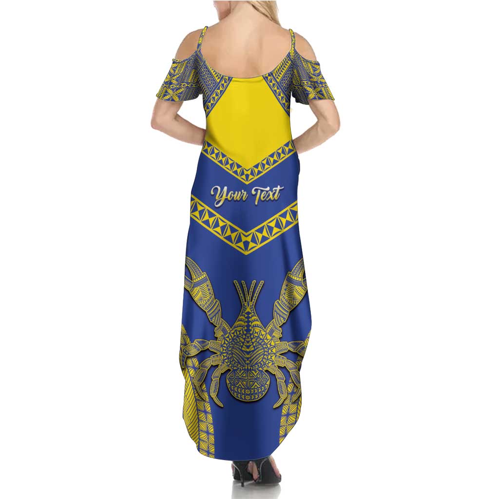 Personalised Niue The Rock Of Polynesia Family Matching Summer Maxi Dress and Hawaiian Shirt Peniamina Gospel Day Blue Version LT05 - Polynesian Pride