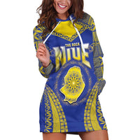 Personalised Niue The Rock Of Polynesia Hoodie Dress Peniamina Gospel Day Blue Version LT05 Blue - Polynesian Pride