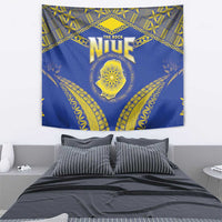 Niue The Rock Of Polynesia Tapestry Peniamina Gospel Day Blue Version LT05 - Polynesian Pride