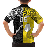 Custom New Zealand Maori And Niue Hiapo Family Matching Mermaid Dress and Hawaiian Shirt Lizard And Coconut Crab Together LT05 - Polynesian Pride