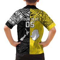 Custom New Zealand Maori And Niue Hiapo Family Matching Summer Maxi Dress and Hawaiian Shirt Lizard And Coconut Crab Together LT05 - Polynesian Pride