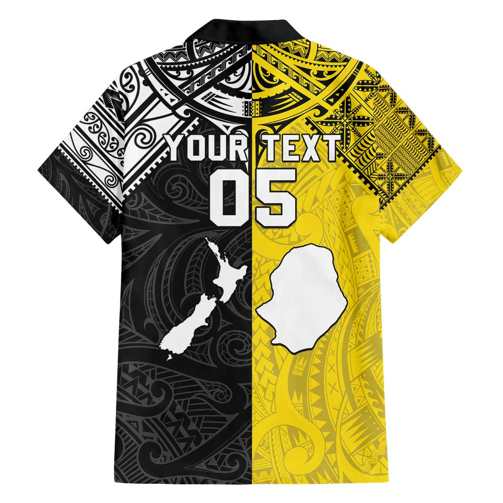 Custom New Zealand Maori And Niue Hiapo Family Matching Tank Maxi Dress and Hawaiian Shirt Lizard And Coconut Crab Together LT05 - Polynesian Pride