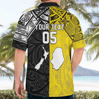 Custom New Zealand Maori And Niue Hiapo Hawaiian Shirt Lizard And Coconut Crab Together LT05 - Polynesian Pride
